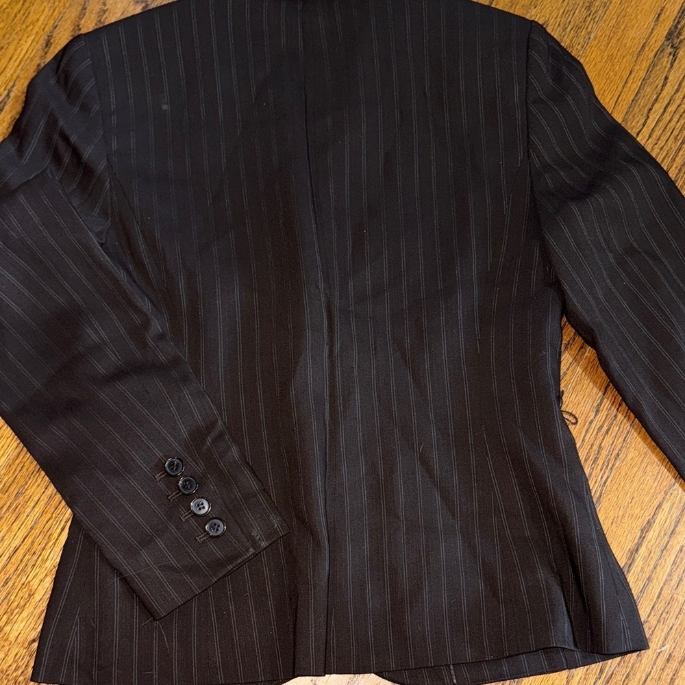 Ann Taylor Dark Pinstripe Blazer - Picture 5 of 7